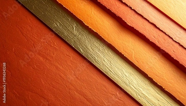 Obraz 感謝を伝えるギフトカードの背景素材に最適な、切りっぱなしの層が織りなす繊細な陰影とミニマルな構図のテクスチャ