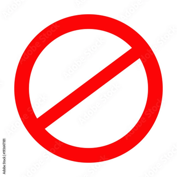 Obraz stop icon sign