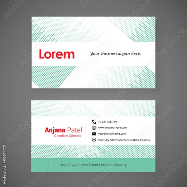 Obraz Creative business card mock-up