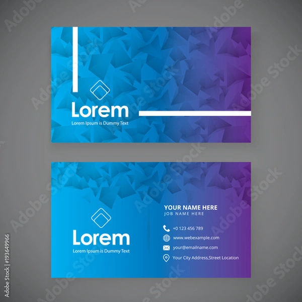 Fototapeta Creative business card mock-up