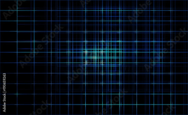 Fototapeta Dark blue color light abstract technology background
