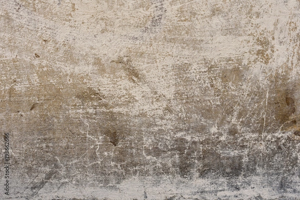 Fototapeta Wall fragment with scratches and cracks