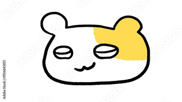 Obraz ちょっと得意げなハムスター顔