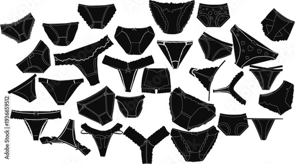 Obraz 下着のイラスト