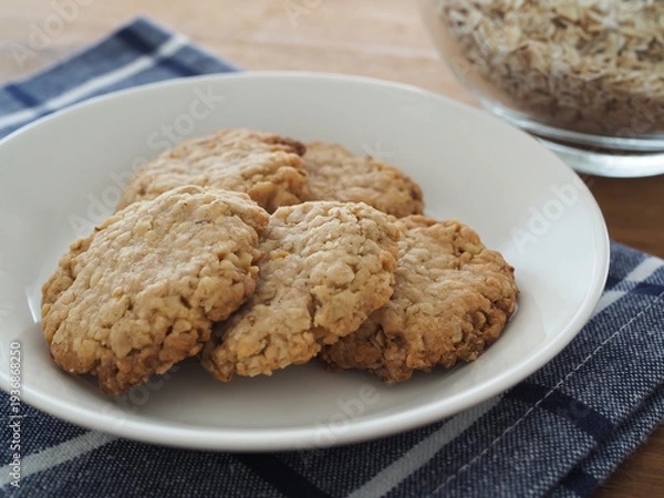 Obraz 手作りのオートミールクッキー