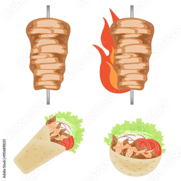 Obraz ケバブセット