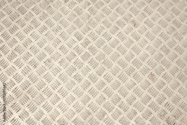 Fototapeta Old rusty checker plate floor texture background