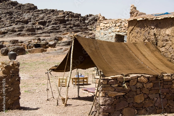 Obraz tente berbère dans le sud marocain