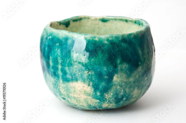Obraz green pottery cup