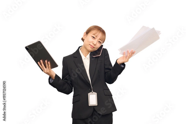 Obraz お手上げポーズの女性