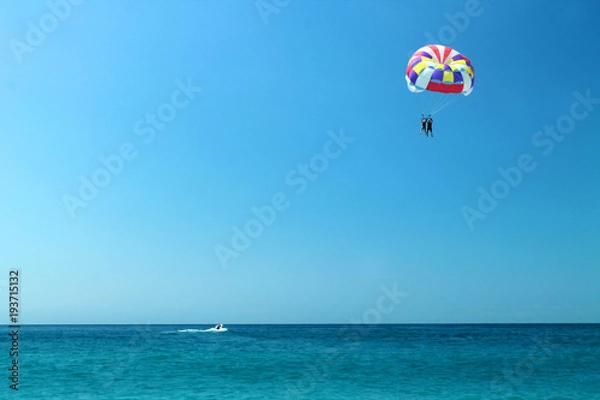 Fototapeta Paraglider over the sea