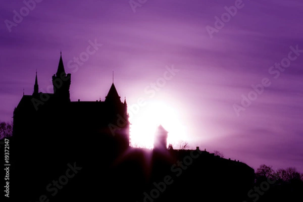 Obraz Schloss Wernigerode lila
