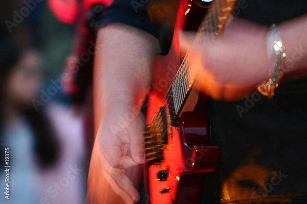 Obraz guitariste en action