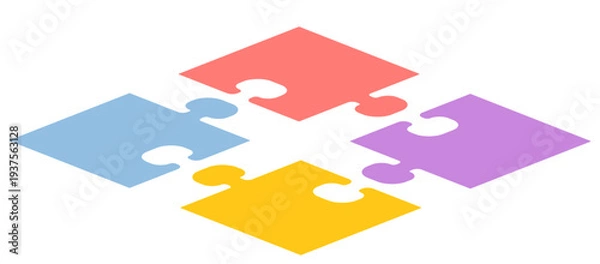 Fototapeta パズルの完成予想のイメージアイコン