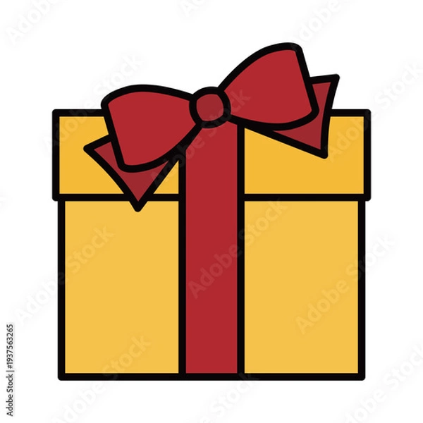 Obraz 正面から見たプレゼントボックス