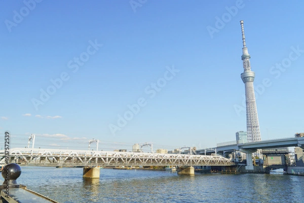 Obraz 日本の風景【東京都】隅田川・すみだリバーウォーク