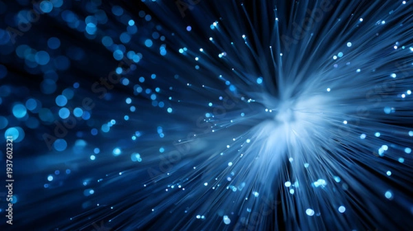 Obraz 光ファイバーのクローズアップ