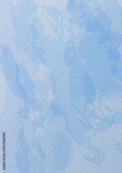 Obraz 静かな水彩の青い背景 縦 遺影背景にも