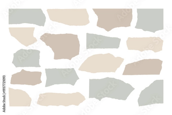 Obraz 破れた紙のベクター・グラフィック素材