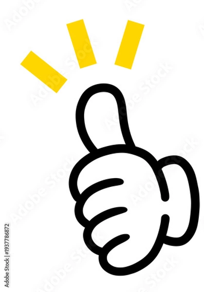 Obraz グッドマーク いいね グッドサイン	
