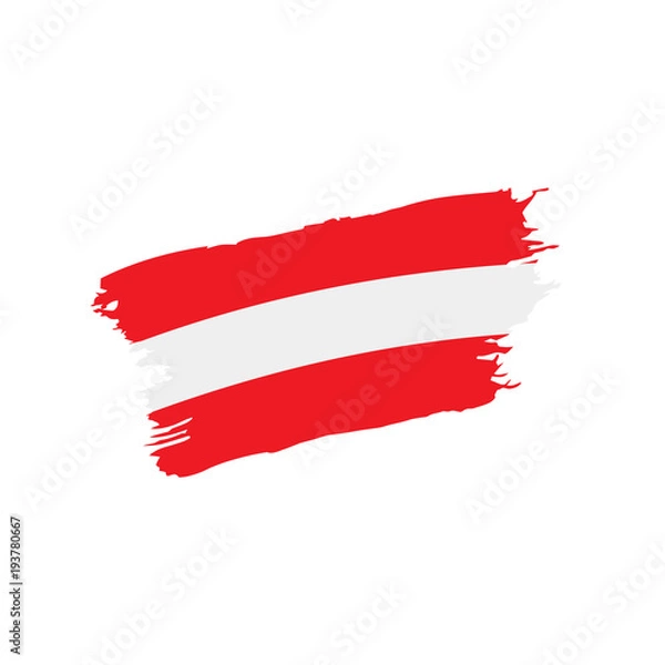 Obraz Austria flag, vector illustration