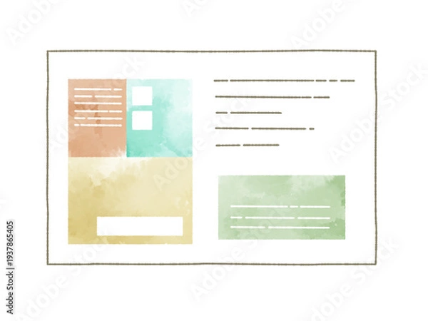 Obraz プレゼン資料-水彩