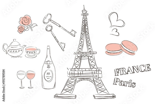 Obraz フランスのモチーフ