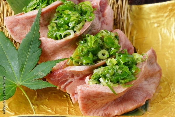 Obraz ねぎ牛タン　焼肉