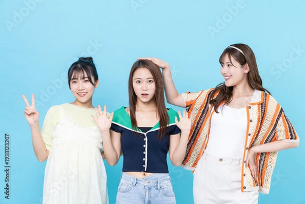 Obraz 仲良しの若い女の子