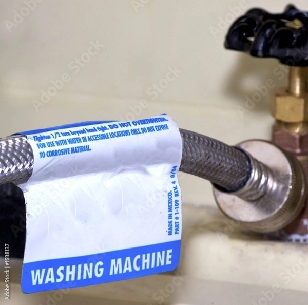 Obraz washing machine connections