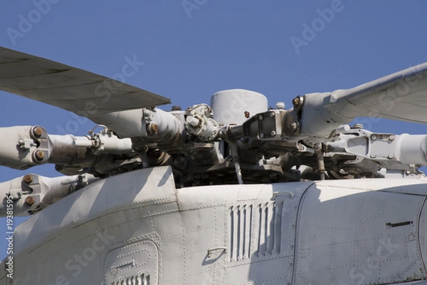 Obraz Old soviet helicopter airscrew