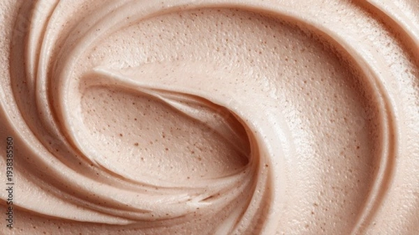 Obraz クリーミーなスクラブクリームの質感。美容やスキンケアの素材に最適な肌ケアイメージ。