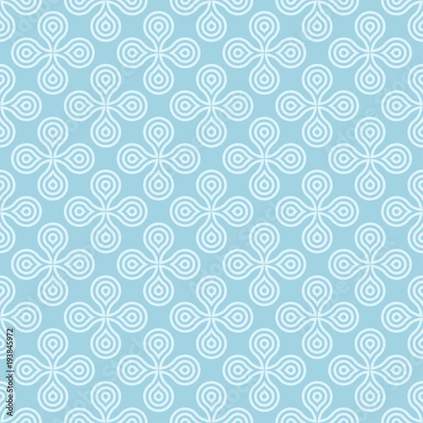 Obraz Light blue geometric print. Seamless pattern