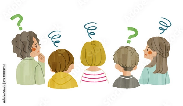 Obraz 困っている人々-ガッシュ