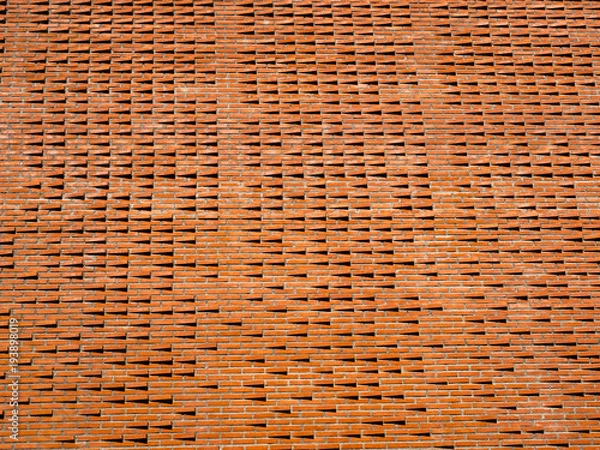 Obraz Abstract background with new brick wall. horizontal