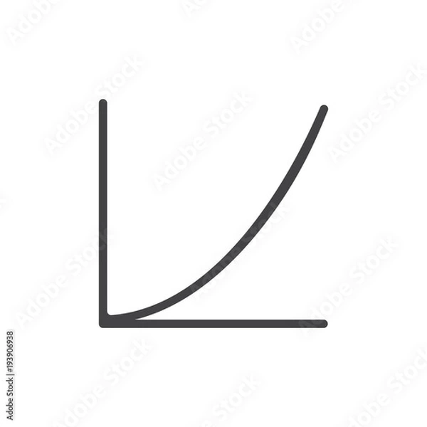 Fototapeta Illustration of data analysis graph