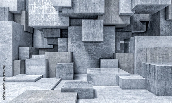 Obraz do salonu geometryczne tło 3d