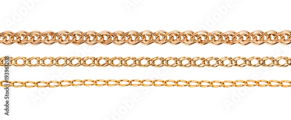 Obraz zestaw złoty łańcuch