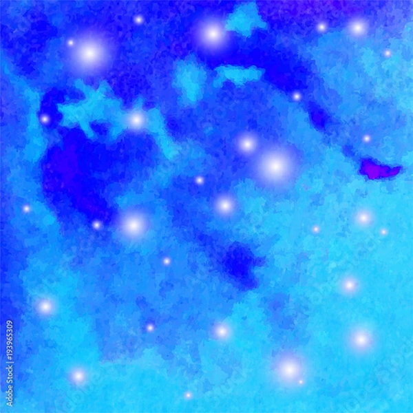 Obraz Abstract watercolor galaxy sky background. Watercolor texture for design