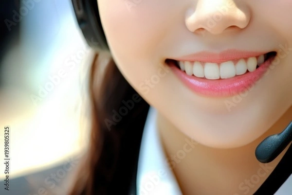 Obraz ヘッドセットの口元