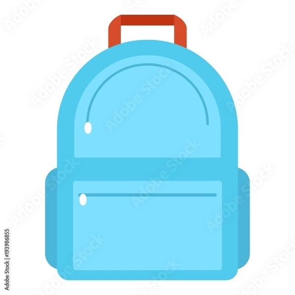 Obraz Backpack icon, flat style