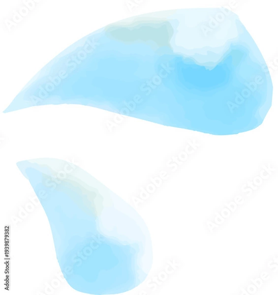 Obraz 水彩で描いた水滴・汗のイラスト