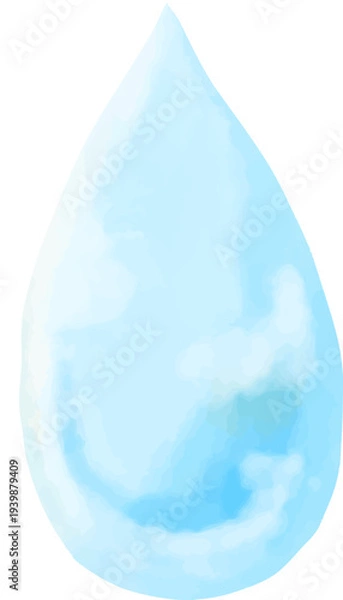 Obraz 水彩で描いた水滴のイラスト