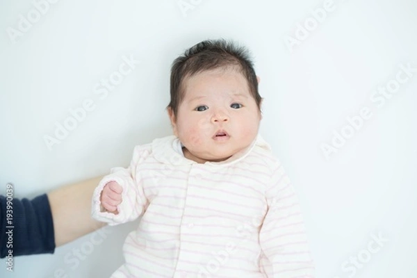 Fototapeta 赤ちゃんの証明写真