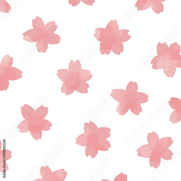 Obraz 水彩の桜の壁紙・パターン