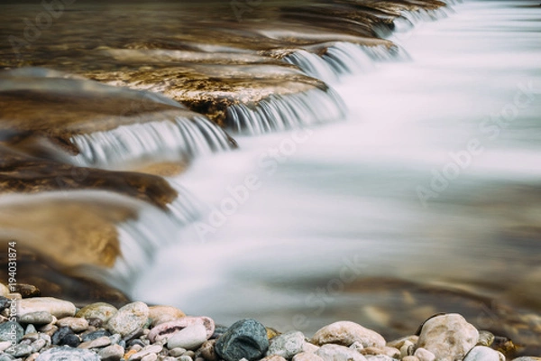 Obraz River waterfall long exposure