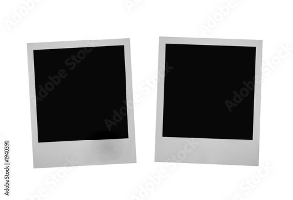 Obraz two photo frames on white