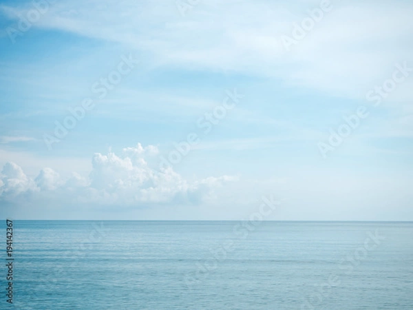 Fototapeta The sea water and blue sky,nature background,feel fresh feeling and relax.