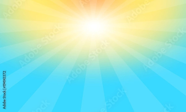Obraz Background with sunrise shining. Vector graphic illustration.