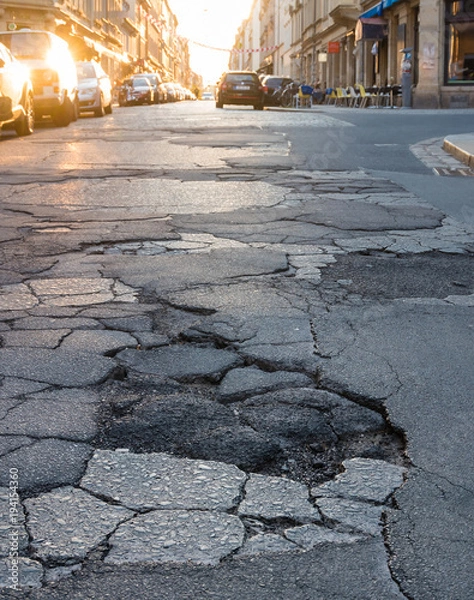 Obraz Zrujnowane ulice